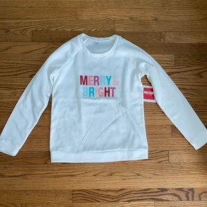 Women’s Merry and Bright White Sweatshirt